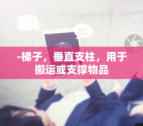 -梯子,垂直支柱,用于搬运或支撑物品 -梯子,垂直支柱,用于搬运或支撑物品