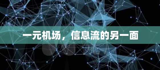 一元机场,信息流的另一面 一元机场,信息流的另一面