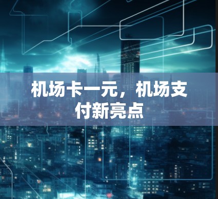 机场卡一元,机场支付新亮点 机场卡一元,机场支付新亮点