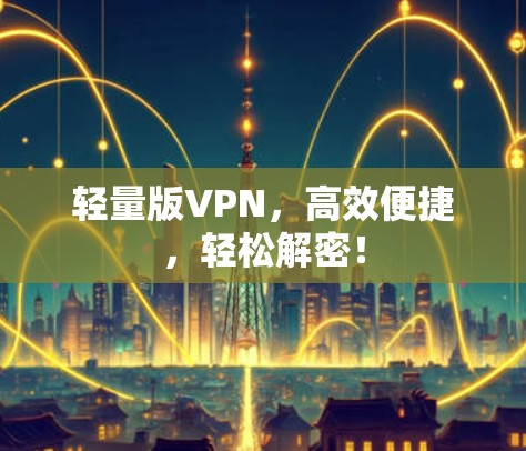 轻量版VPN，高效便捷，轻松解密！