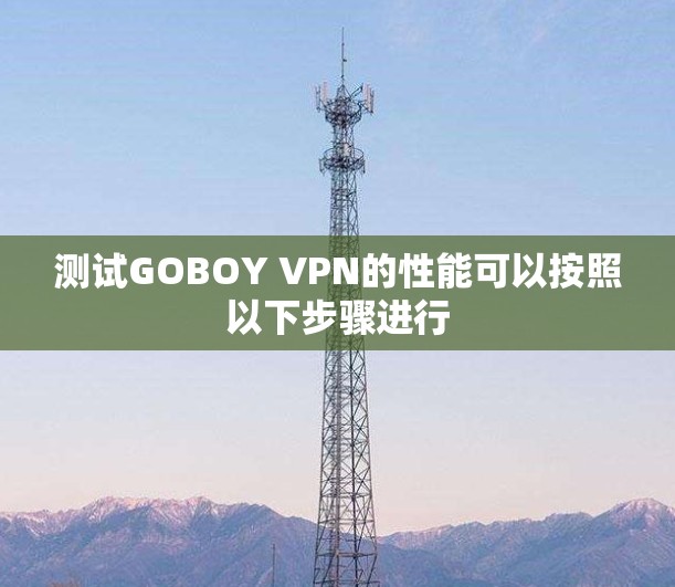 测试GOBOY VPN的性能可以按照以下步骤进行 测试GOBOY VPN的性能可以按照以下步骤进行