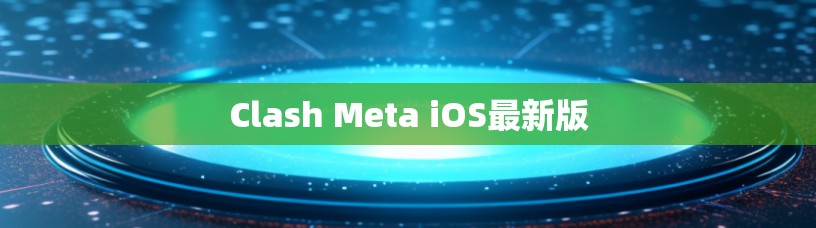 Clash Meta iOS最新版 Clash Meta iOS最新版
